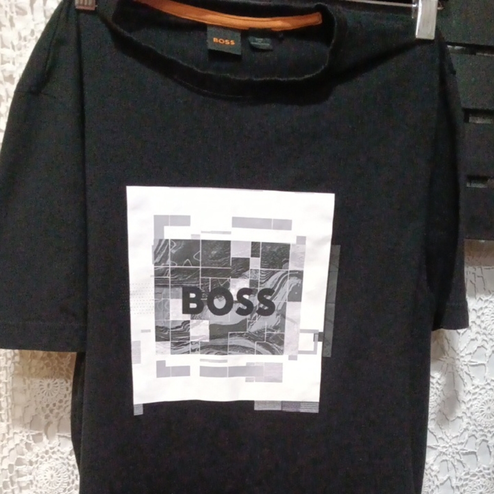 BOSS Black and White Graphic Tee